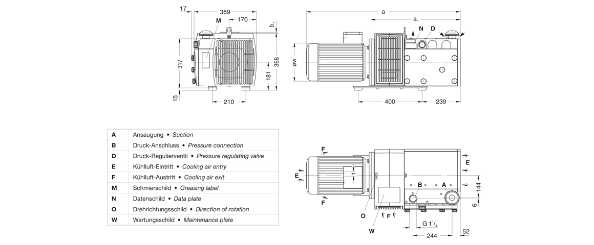 V-DTR 100干式真空泵